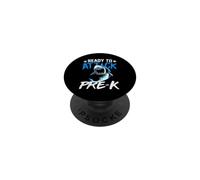 Ready to Attack Pre-K Funny Shark Back to School PopSockets Adhesive PopGrip