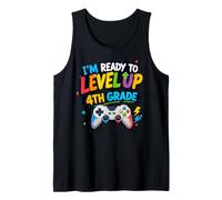 Ready to Crush 4th Grade Fourth Video Gamer First Day Boys Tank Top