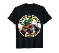 Ready To Crush 6th Grade T-rex Dino Monster Truck School T-Shirt
