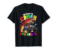 Ready To Crush 6th Grade T-rex Monster Truck Back To School T-Shirt
