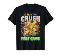 Ready to Crush First Grade Leopard Cub Elementary Student T-Shirt