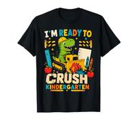 Ready to Crush Kindergarten Dinosaur Dozer Back to School T-Shirt