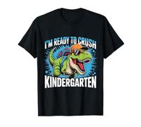Ready To Crush Kindergarten T-Rex Dinosaur Back to School T-Shirt