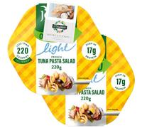 Ready To Eat Canned Meal Bundle for John West On The Go Tuna Light French Lunch 220g 2 Pack + Brightdale Kitchen Booklet