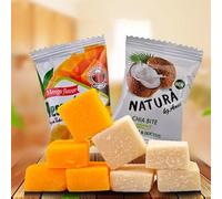 Ready to eat coconut cake and mango cake, Instant Thai style soft candy, healthy and nutritious fruit pastry, delicious sugar snack gift pack, casual snacks, Chinese food (Combination,500g)