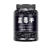 Ready To Eat Dried Cranberry and Blueberry,Dried Fruit Snacks,Blueberry and Cranberry Dim Sum 250g/Can,Preserved Fruit,Chinese Snack Gift,Pure Vegetarian and Leisure Food (Dried blueberries,1 Can)