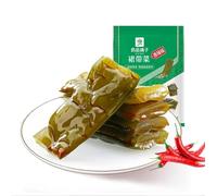 Ready To Eat Fresh Shiitake Mushrooms, Skirt Vegetables Mixed with Spicy Bamboo Shoots Slices, Seasoning Dishes, Convenience Snacks, Spicy Strips, Convenience Dishes (seaweed,160g)