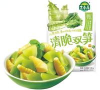 Ready to eat spicy kelp shreds, chili sauce, spicy radish, pickled vegetables, bamboo shoots, Chinese spicy snacks gift pack, latiao, side dishes (Bamboo shoots and lettuce 106g,1 bag)