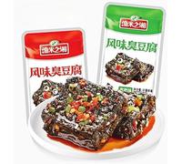 Ready To Eat Stinky Tofu, Chinese Specialty Spicy Stinky Tofu, Spicy Snacks, Fried Red Sauce,Snack Gift Package (Mixed flavors,50 bags)