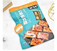 Ready-to eat stone ground soft tofu, spicy hot bean curd 158g/bag, spicy gluten, delicious dried tofu snacks, healthy vegetarian snacks, latiao, Chinese leisure snacks (Spicy taste,10 bags)