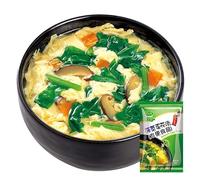 Ready to eat vegetable soup, Seaweed soup，fresh vegetables, corn soup 8g/bag, various flavors, healthy and nutritious ready to eat breakfast, convenient instant soup (spinach soup,10 bags)