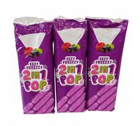Ready to Freeze Fruit Flavour Ice Pops, Mixed Berry Freeze Pops, Home Freezer Ice Treats, Vegetarian Friendly, Summer Frozen Snack, Pack of 3