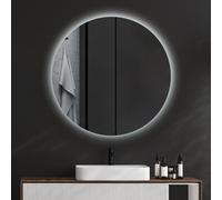 Ready to Hang Mirror Make up Bathroom Wall Mounted Illuminated LED Light 50 cm