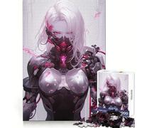 Ready to Kill Anime Girl Jigsaw 1000 Pieces for Teenagers Strengthen Memory Relaxing Fun Smooth Edge Santa Wish List (38x52cm)