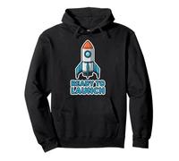 Ready to Launch Enthusiasts Cozy Vibe Space Adventure Pullover Hoodie