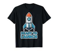 Ready to Launch Space Enthusiasts Fun Adventure Apparel T-Shirt