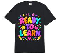 Ready to Learn Colorful Back to School First Day Comfort Colors Adult Heavyweight T-Shirt