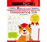 Ready to Learn Disappearing Ink Workbook: With Grooved Writing Pages and a Disappearing Ink Pen! Letter and Number Writing, Sight Words, and Addition and Subtraction Practice