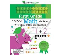 Ready to Learn: First Grade Math Write & Wipe Workbook with Popper