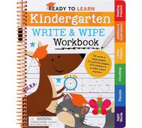 Ready to Learn: Kindergarten Write and Wipe Workbook: Addition, Subtraction, Sight Words, Letter Sounds, and Letter Tracing