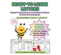 Ready-to-Learn Letters: Expanded Edition, Volume 4 - Letters P-T: Alphabet Tracing, Phonics & Cut-and-Paste Workbook for Preschool & Kindergarten