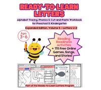 Ready-to-Learn Letters: Expanded Edition, Volume 5 - Letters U-Z: Alphabet Tracing, Phonics & Cut-and-Paste Workbook for Preschool & Kindergarten