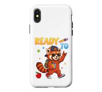 Ready To Learn Red Panda Student Back To School Kid Boy Girl Case for iPhone X/XS