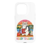 Ready To Learn Turkish Van Cat Funny Back To School Student Case for iPhone 15 Pro