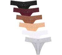 READY TO LOVE Thongs for Women Cotton Thongs Lace Womens Thong Knickers Sexy Underwear for Women Ladies Panties Multipack