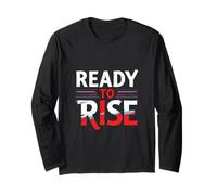 Ready to Rise Bold Typography Long Sleeve T-Shirt