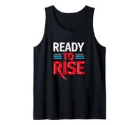 Ready to Rise Motivational Typography Tank Top