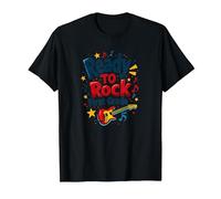 Ready to Rock First Grade Music Lover Student Gift T-Shirt, Men, Black, 6XL
