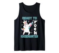 Ready to Rock Kindergarten Unicorn Cool Back to School Gear Tank Top