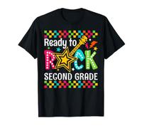 Ready to Rock Second Grade Guitar Back to School Boys Kids T-Shirt