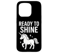 Ready To Shine Unicorn Graphic Funny Positive Case for iPhone 15 Pro