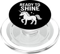 Ready To Shine Unicorn Graphic Funny Positive PopSockets PopGrip for MagSafe
