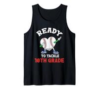 Ready to Tackle 10th Grade Tenth Joke Back to School Student Tank Top