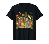 Ready to Tackle Kinder Garten Back to School Bass Fishing T-Shirt