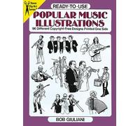 Ready-to-Use Popular Music Illustrations: 96 Different Copyright-Free Designs Printed One Side (Dover Clip Art Ready-to-Use)