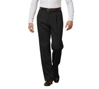 Ready4Dance Men’s Dance Trousers Black S-4XL - Made in Italy - Ballroom, Boogie and Standard Dance - Stretch Fabric, Mid Waist, Front Pockets, Belt Loops, Button and Zip Fastening,3XL