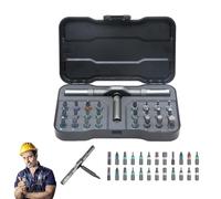 Readyintend 24 in 1 DlY Screwdriver Set Magnetic Compact and Portable Ratchet Screwdriver, Humorousy/Lookhuntfor/Abundrihant 24 in 1 Screwdriver Set, 24 in-1 Magnetic Ratchet Screwdriver Sets (1Set)