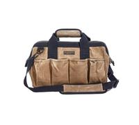 Readywares Tool Bag, Heavy Duty Waxed Canvas Toolbag for Gear, Tools, Supplies and Equipment (15", Tan)