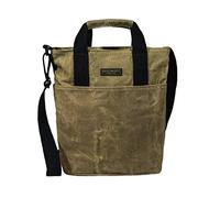Readywares Waxed Canvas Crossbody Bag/Book Tote/Messenger/Canvas Travel Bag, Tan