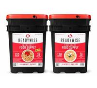 ReadyWise 240 Servings, Breakfast, Lunch & Dinner, 17 Different Recipies, Grab & Go Buckets, Freeze Dried, Up To 25 years Shelf Life, 14 Days Food For 2 People