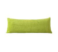 Reafort Ultra Soft Sherpa Body Pillow Cover/Case with Zipper Closure 21"x54" (21"x54" Body Pillow Cover, Lime)