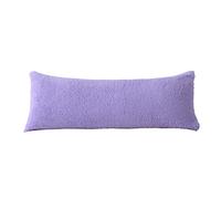 Reafort Ultra Soft Sherpa Body Pillow Cover/Case with Zipper Closure 21"x54" (21"x54" Body Pillow Cover, Lilac)