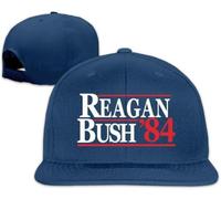 Reagan Bush 84 - Republican, GOP Baseball Snapback Cap Ash Navy