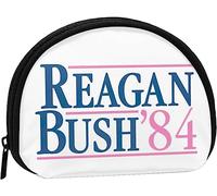 Reagan Bush '84 Women and Girls Cute Fashion Coin Purse Wallet Bag Change Pouch Key Holder
