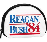 Reagan Bush '84 Women and Girls Cute Fashion Coin Purse Wallet Bag Change Pouch Key Holder