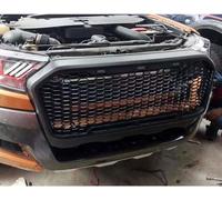 REAGAR Car Front Grill For Ford Ranger T7 Xl Xlt Mk3 2015-2017, Anti Scratch Waterproof Middle Grille Trim Panel Car Front Bumper Radiator Grill